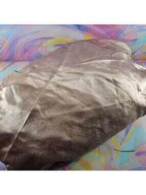 Cream/Gray Fitted Sheet Full/Double Size, Elastic 100% Polyester Pre-Owned 20687